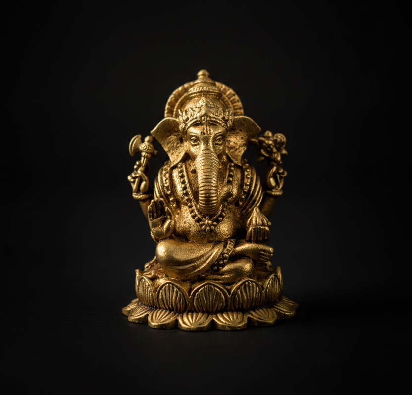 Golden Ganesha Statue