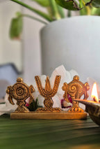 Vishnu Pancha Ayudha – Sacred Symbols of Lord Vishnu Brass Idol