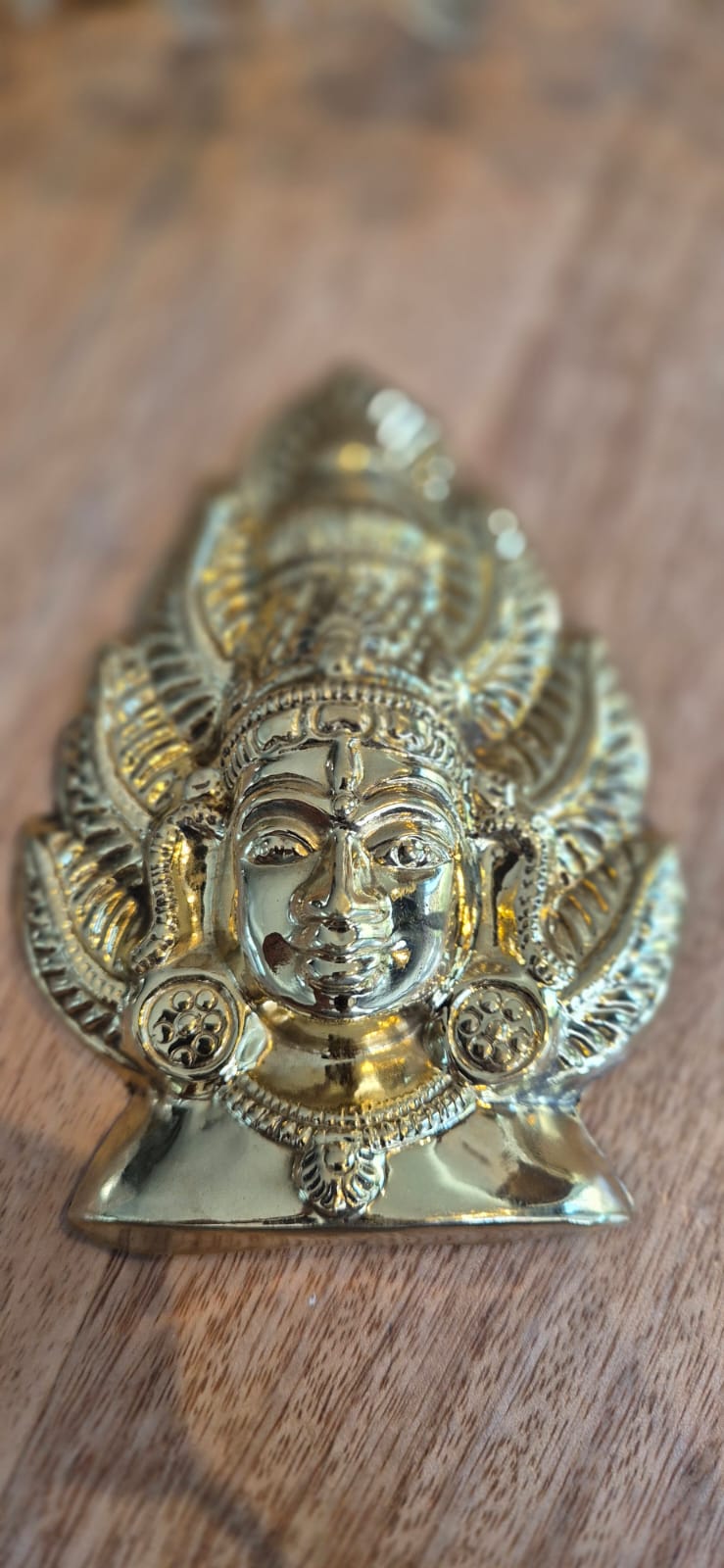 Murugan Mukham brass face mask of Lord Murugan