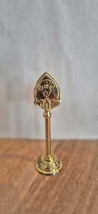 Murugan Vel brass figurine front view