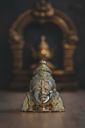 Brass Devi Mukha – Detail Close-up