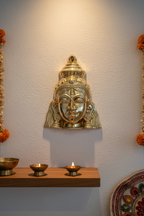 Brass Devi Mukha – Wall Hanging