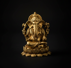 Golden Ganesha Statue