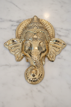 Ganesha Mukham small on white marble