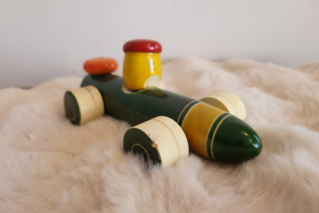 Channapatna wooden racing car lifestyle product photo