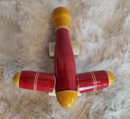 Channapatna wooden aeroplane flat lay lifestyle photo